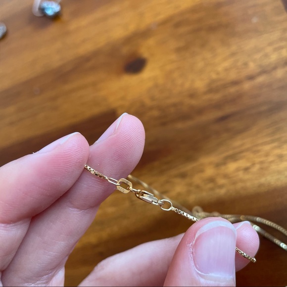 14K gold soccer ball charm necklace - Picture 5 of 9